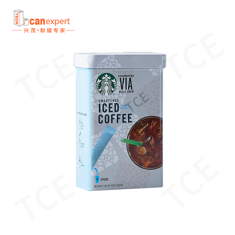ETC-Custom Tin Can Producători cu ridicata cu ridicata Dreptunghiulară Square Can Ambalaje metalice Ceai și cafea cutia de cafea