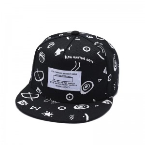 Pălării de sublimare prin imprimare de primăvară de vară sigla de broderie 3D Snapback Cap Patch logonestructurat plat brim 6 panou pălărie snapback
