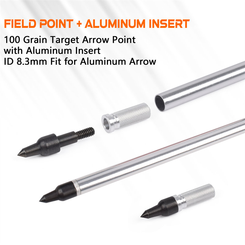 Elongarrow 100 de șuruburi cu șuruburi și inserții de aluminiu