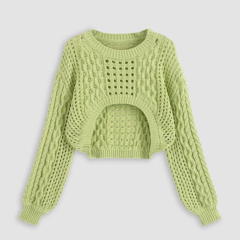 Moda de vară cu tricotaje scurte de cardigani pentru femei