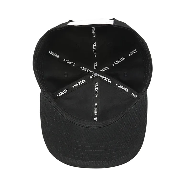 OEM Design Flat Brim Brim 6 Panouri Personalizate 3D Logo Hip Hop Cap Snapback Hat for Men