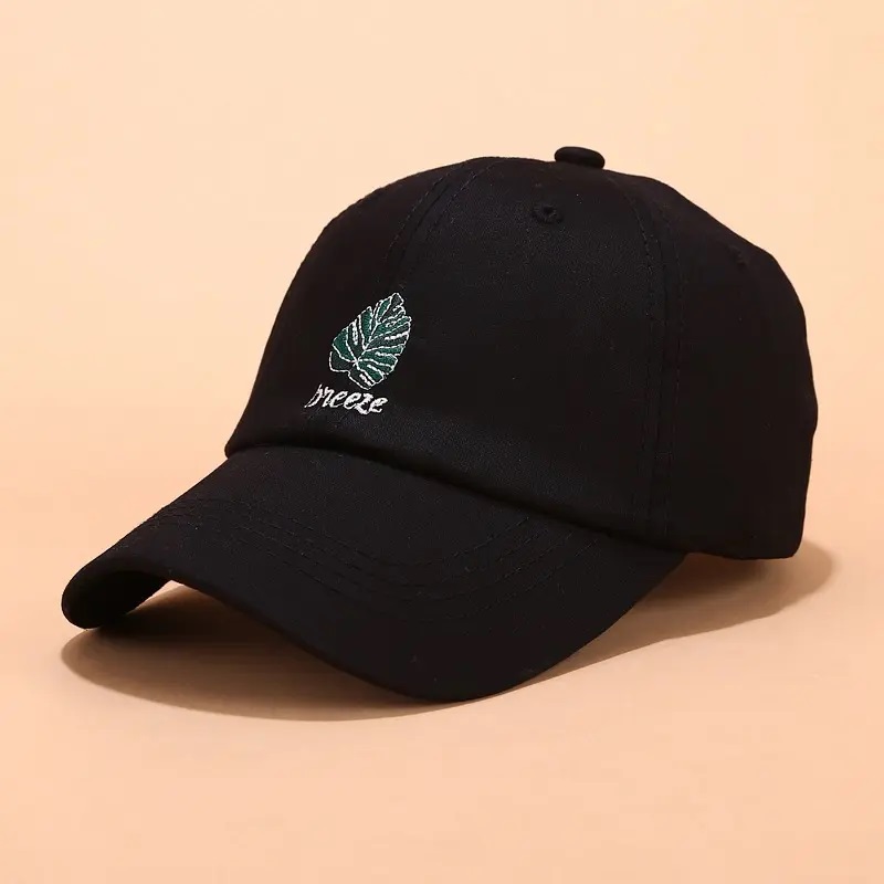 100% bumbac personalizat 6 panou pălărie de tată, logo brodatnestructurat tata pălărie