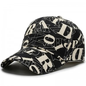 Noi scrisoare pălării cu 6 panouri Snapback Sports Caps Baseball Botton Palate pentru bărbați pentru femei
