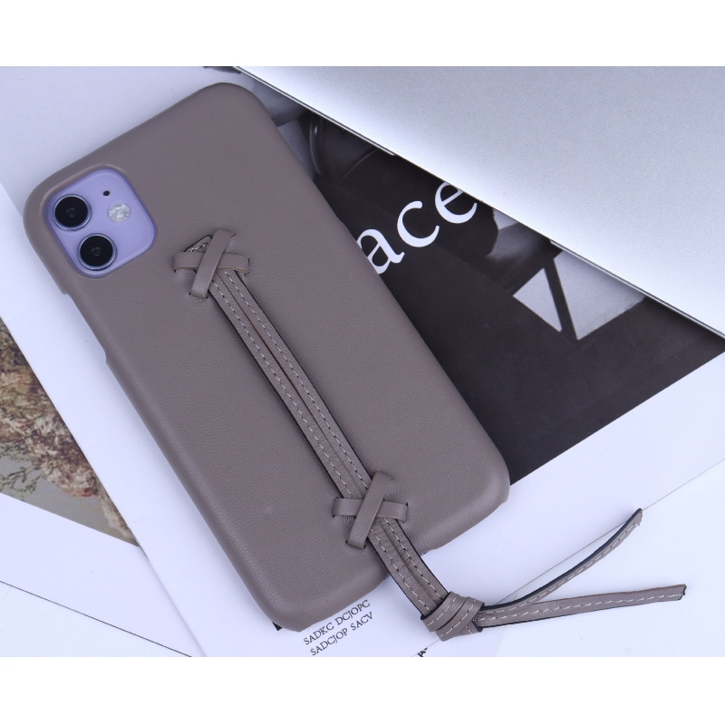 Noua carcasă de telefon din piele autentică Minimalist Culoare minimalistă are o carcasă completă din piele de piele și o carcasă completă de 360 ​​de grade cu carcasă anti -toamnă și coliziune
