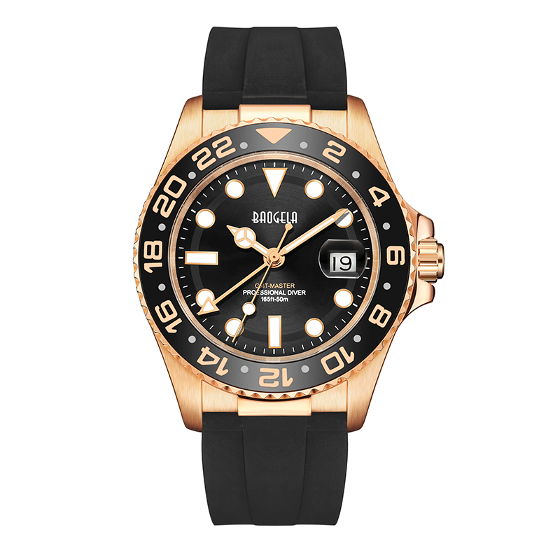 BAOGELA TOP BRAND 50M APRAFOR ROSE AUR AUR MENERI MENERI CUMPĂRĂ CUPLURI DE Fashion Fashion Watch Swiss Movement Wristwatch 22805