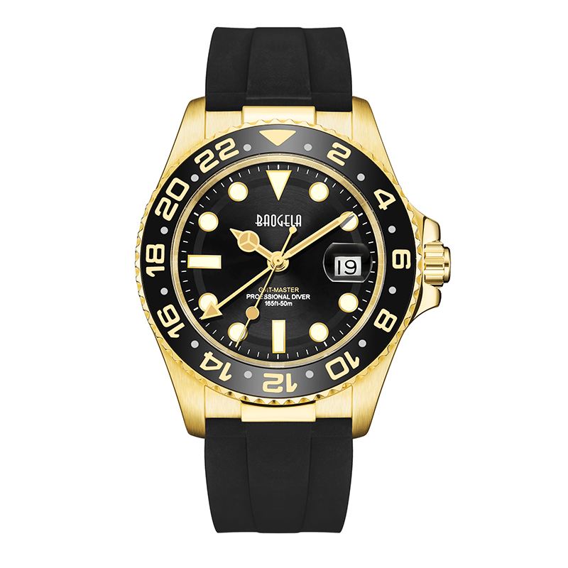 BAOGELA TOP BRAND 50M APRAFOR ROSE AUR AUR MENERI MENERI CUMPĂRĂ CUPLURI DE Fashion Fashion Watch Swiss Movement Wristwatch 22805