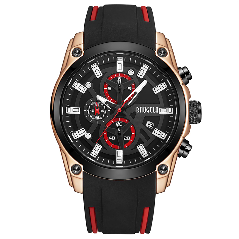 Sport militar Baogela Men \\ Militară ceasuri pentru bărbați impermeabili moda albastru cu curea siliconică de mână om de lux Top Brand Luminous Watch 22705