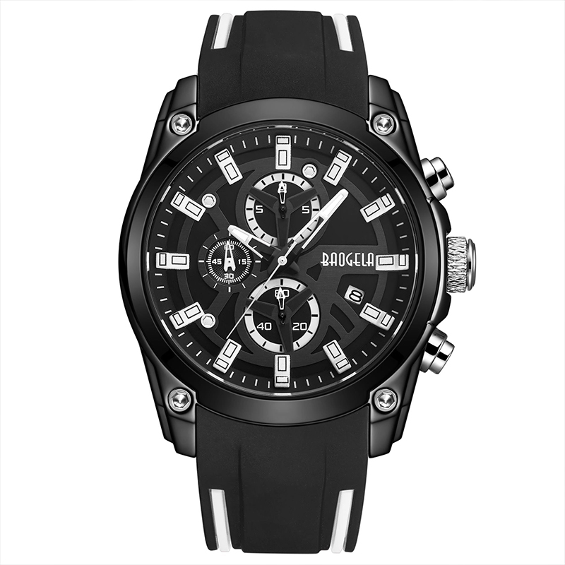 Sport militar Baogela Men \\ Militară ceasuri pentru bărbați impermeabili moda albastru cu curea siliconică de mână om de lux Top Brand Luminous Watch 22705
