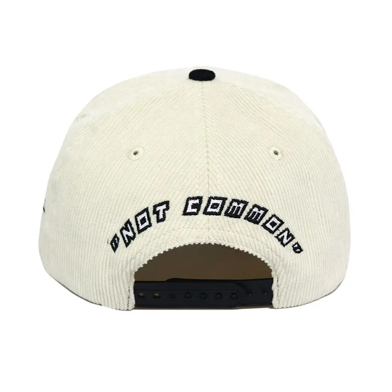 Direct Fabrical Factory Custom 5 Panou Baseball Cap Cord Corduroy pălărie cu 3D Puff Brodery Logo Bumbac Sweat Band Caps Sport Hat pălărie