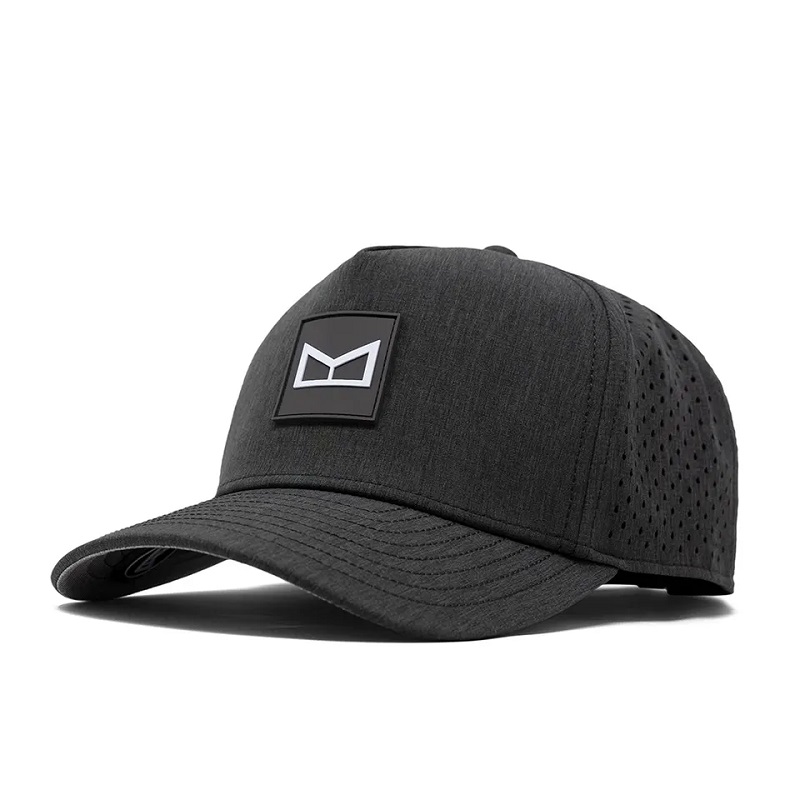 Capa de baseball din cauciuc personalizat de înaltă calitate, capac de baseball, cu laser, cu laser, pălărie perforată de gaură cu laser, pălărie de tata de golf performanță