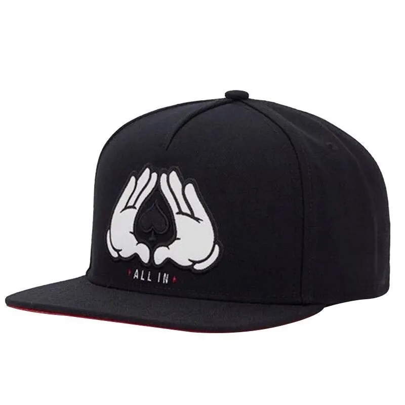 Capace de logo -uri personalizate de calitate ieftină Capace sportive reglabile plate de hip hop 6 Panouri
