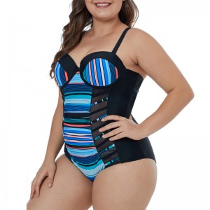 Cusături cu dungi apar costume de baie subțiri