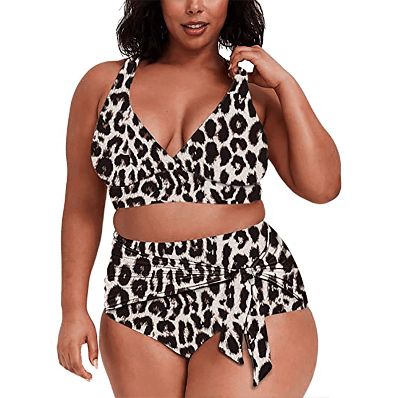 Curea de imprimare leopard plus dimensiuni de baie
