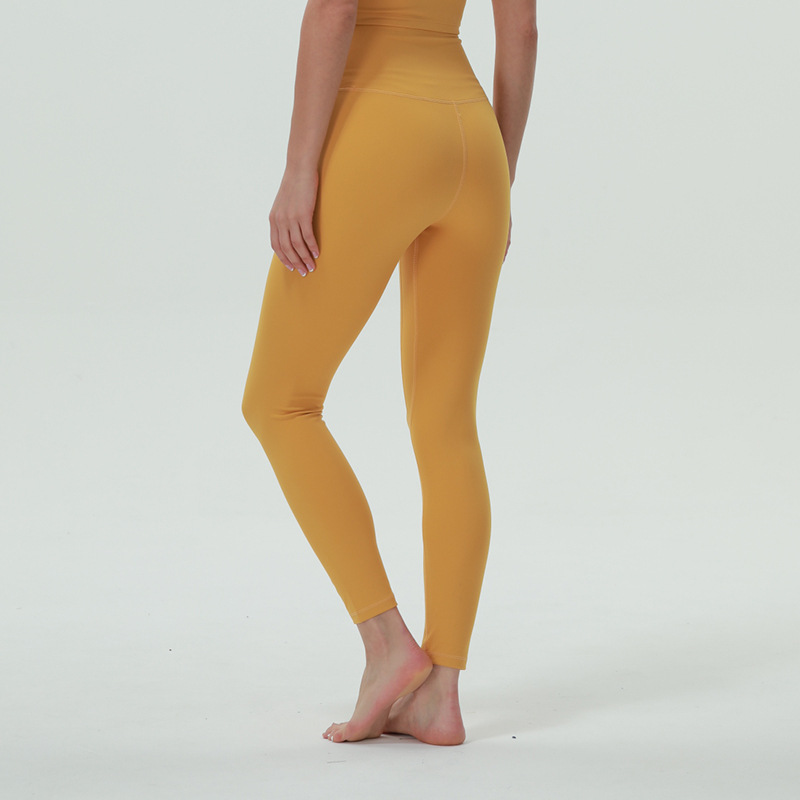 Pantaloni de yoga respirabil în talie înaltă de buzunar