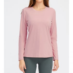 Cămăși de yoga cu arc de gât uscat rapid