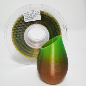 TPU Filament Rainbow Filament 3D Soft Flexible1.75mm FDM