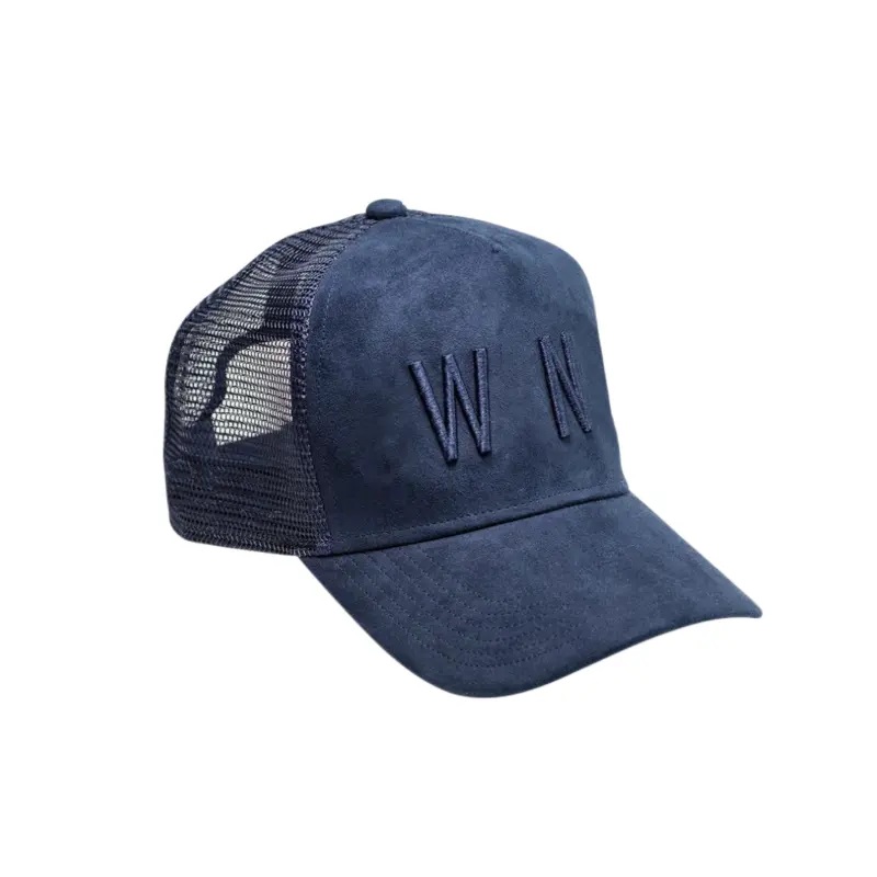 Fabrică personalizată 5 panou cu plasă cu plasă cu plasă capac 3d logo -ul de broderie pălărie de căprioară din piele de căprioară
