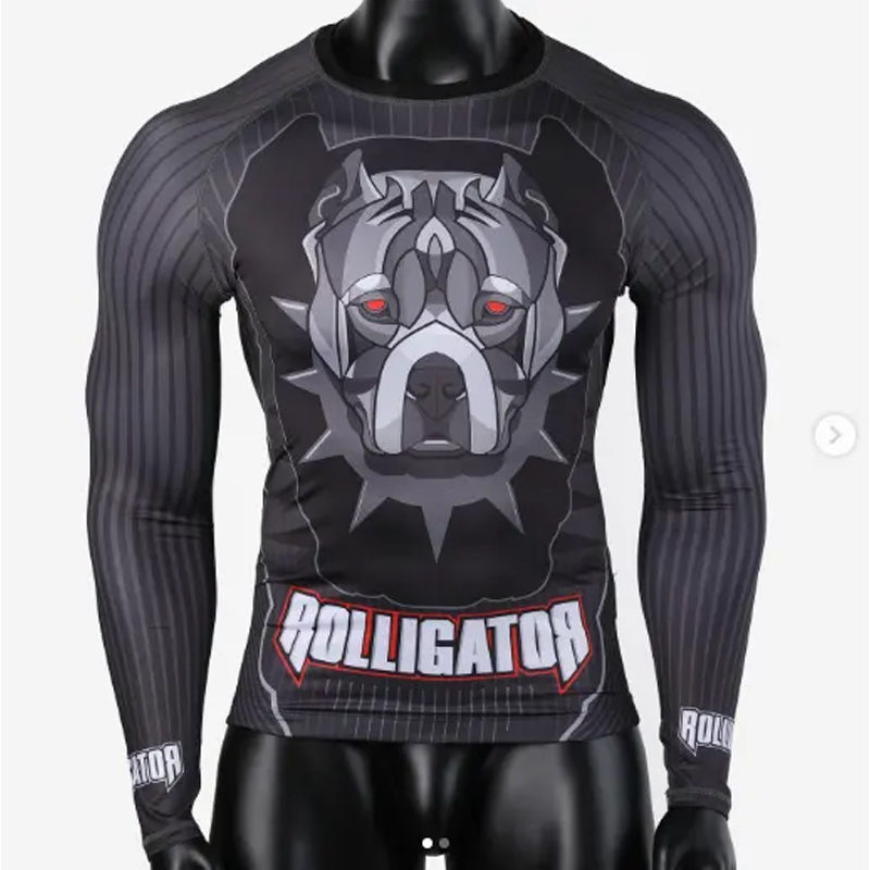 Cina cu ridicata Cina mai bună de paznici pentru bărbați premium personalizați BJJ Nogis, Jiu Jitsu Gi Rash Guard.