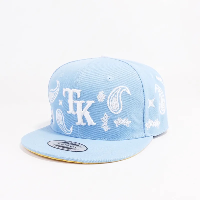 Controlulnegru pălării snapback personalizate 100% acrilic hip hop capac snapback pălării cu factură plată