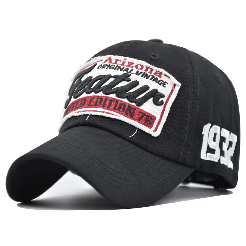 UNISEX Bumbac reglabil CAPTON CAZUL CUMPĂRAT 6 PANELE POLEBL POLEBL POLATE PAC CAP cu logo -ul personalizat de broderie