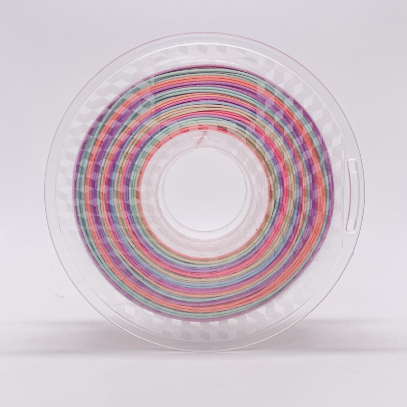 Silk Rainbow Multicolour Pla Filament Color Pastel1.75mm 3D Imprimantă PLA