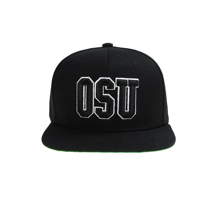 Hip hop hop de înaltă calitate plină coroanănecompletată pentru bărbați snapback și pălărie personalizată 3D broderie