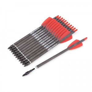 Tika tir cu arcul 113167-02 ID6.2mm 7.5inch Fibra de carbon Crossbow Bolts plastic Nock tir cu arcul de fotografiere System System Adder/R9/RX