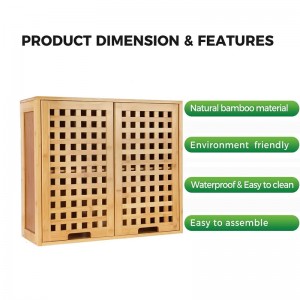 Dulapuri de baie din bambus Dulapuri pentru depozitare