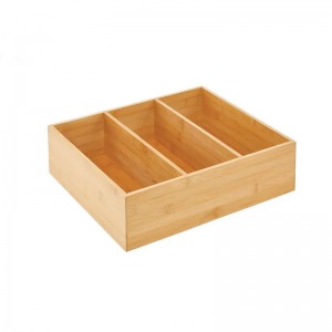 Dulap de bucătărie cu cutie de depozitare din bambus