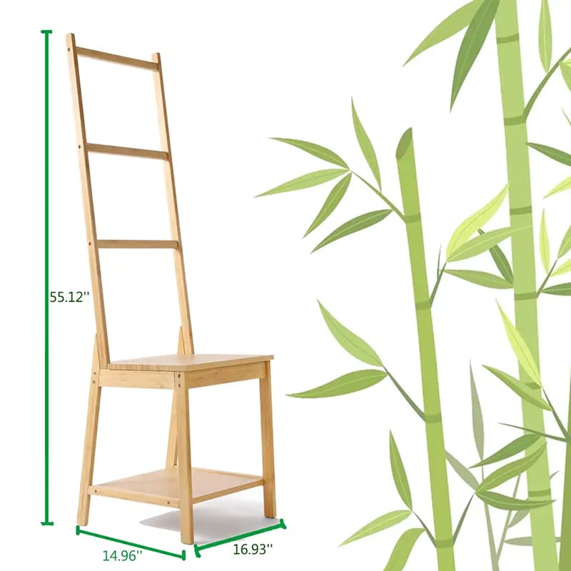 Raft de prosop pentru scară de bambus