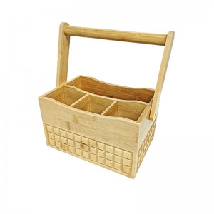Suporturi de stocare a compartimentului multifuncțional din bambus