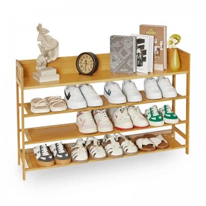 Coridor polivalent și dulap depozitare pentru încălțăminte pentru pantofi din bambus