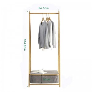 Nou design raft bambusnoptieră mobilier spălătorie haine de uscare rafturi cu depozitare