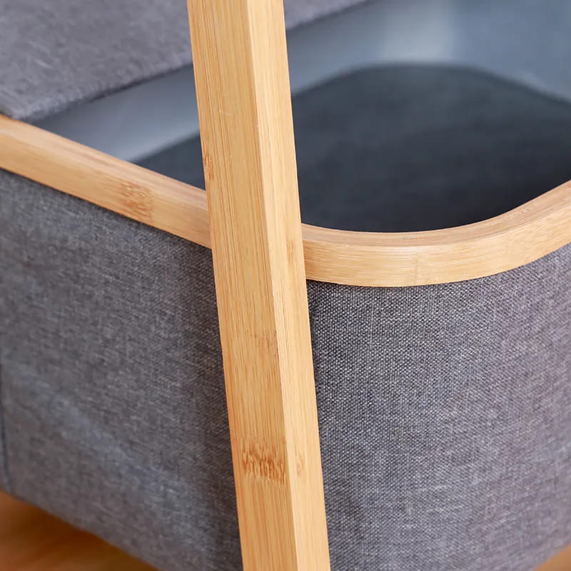 Nou design raft bambusnoptieră mobilier spălătorie haine de uscare rafturi cu depozitare