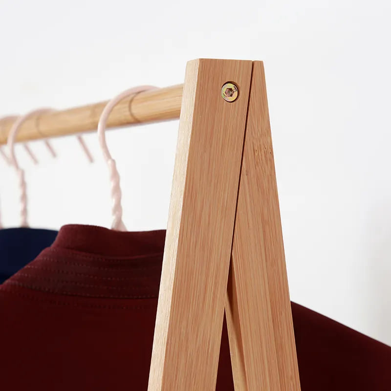Nou design raft bambusnoptieră mobilier spălătorie haine de uscare rafturi cu depozitare