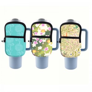 Pungă de sticlă de apă dinneopren pentru 40oz 20oz 30oz, accesorii de fitness pentru doamne cu curea reglabilă