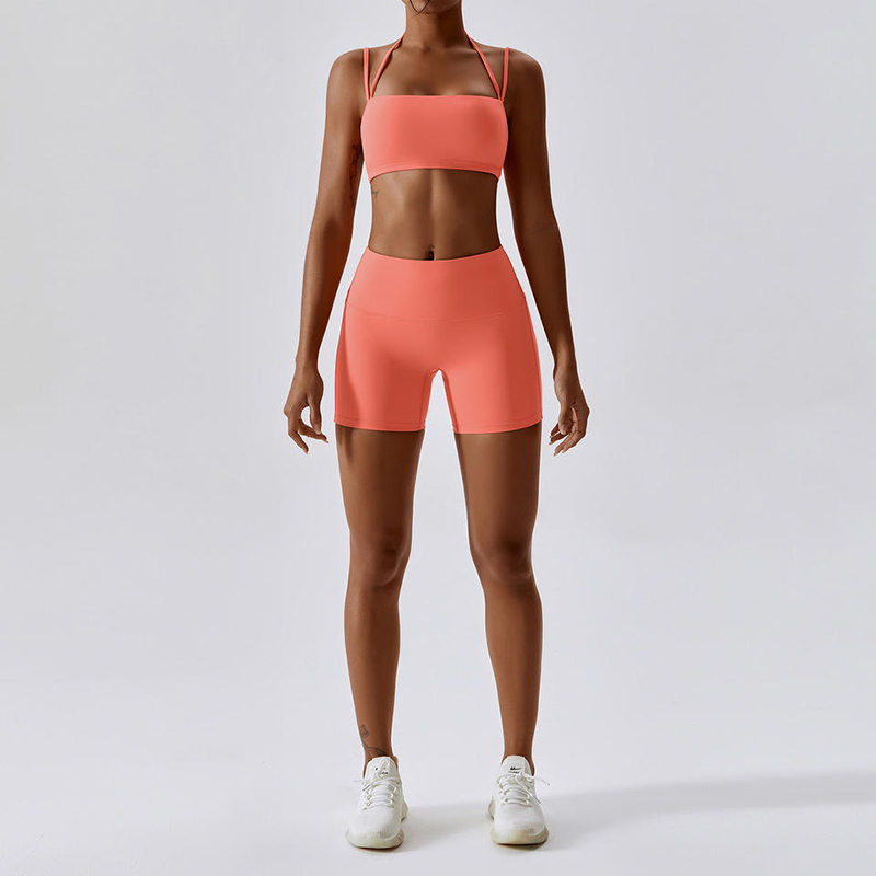 SC9274 Fitness Women 2023 Pantaloni scurți de antrenament cu talie set de yoga personalizate set de gimnastică fără probleme de gimnastică seturi de fitness pentru îmbrăcăminte sportivă