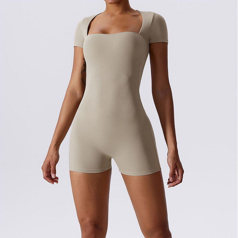 SC1076 Custom BodyCon BodyCon, întinsă One Piese Sallow Rompers Fitness Corpness