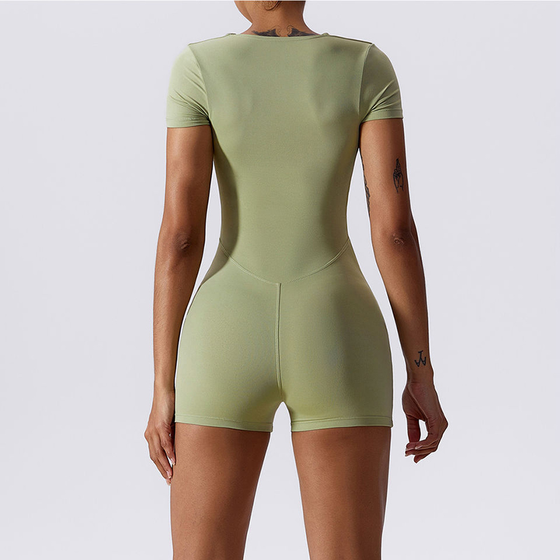 SC1076 Custom BodyCon BodyCon, întinsă One Piese Sallow Rompers Fitness Corpness