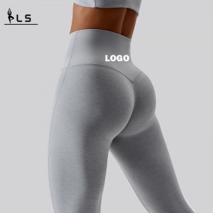 SC1095 Sport personalizat cu talie înaltă Ridicarea jambierelor pentru femei Pantaloni de yoga de fitness Pantaje cu talie înaltă Legguri pentru femei