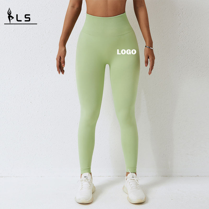 SC10109 Gimnastică fără gimnastică Legginguri Yoga Femei cu colanți cu logo personalizat pentru femei cu fundul pantalonilor de yoga