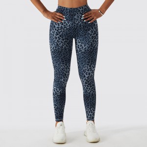 SC10112 LEOPARD SEOPARD Imprimare înaltă talie Fitness Legging Femme Scrunch Scrunch Bum Pantaloni de yoga