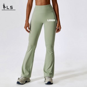 SC101110 Scrunch Butt Flare Leggings Pantaloni de yoga pentru femei Ridicând jambiere sportive Sporturi de yoga evacuați
