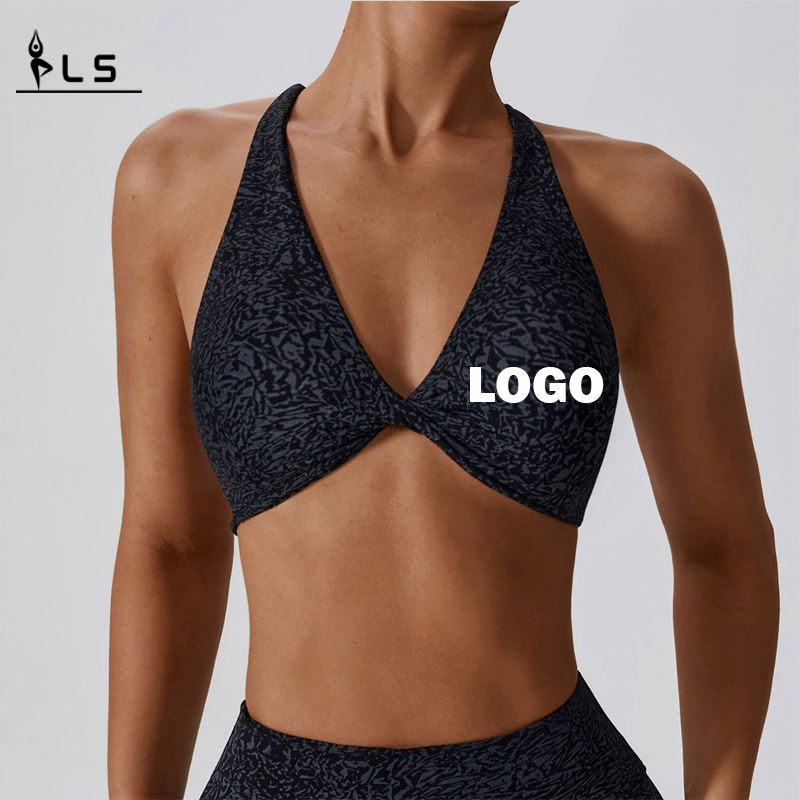 SC10166 Sport Sport pentru femei Criss-Cross Back Padded Open Back Back Dry Cool Cool Confort Sport Sport Gimnastic