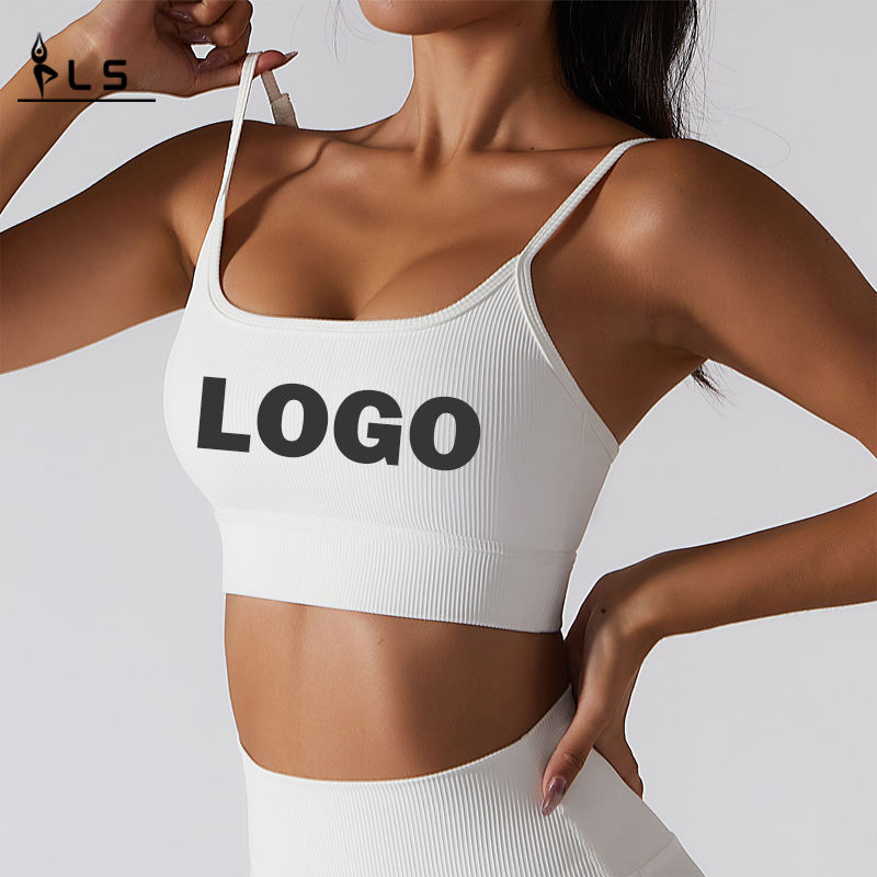 SC10174 Sutien Sport Albă Active Wear Etichetă Privată Gimnastică Sutien Yoga Sutien Sutru Sport Sports pentru femei