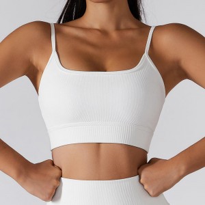 SC10174 Sutien Sport Albă Active Wear Etichetă Privată Gimnastică Sutien Yoga Sutien Sutru Sport Sports pentru femei