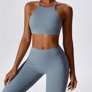 SC10183 Confort fitness yoga sutien reglabil sexy sutien halter doamne halter gât încrucișat sutien sport pentru femei