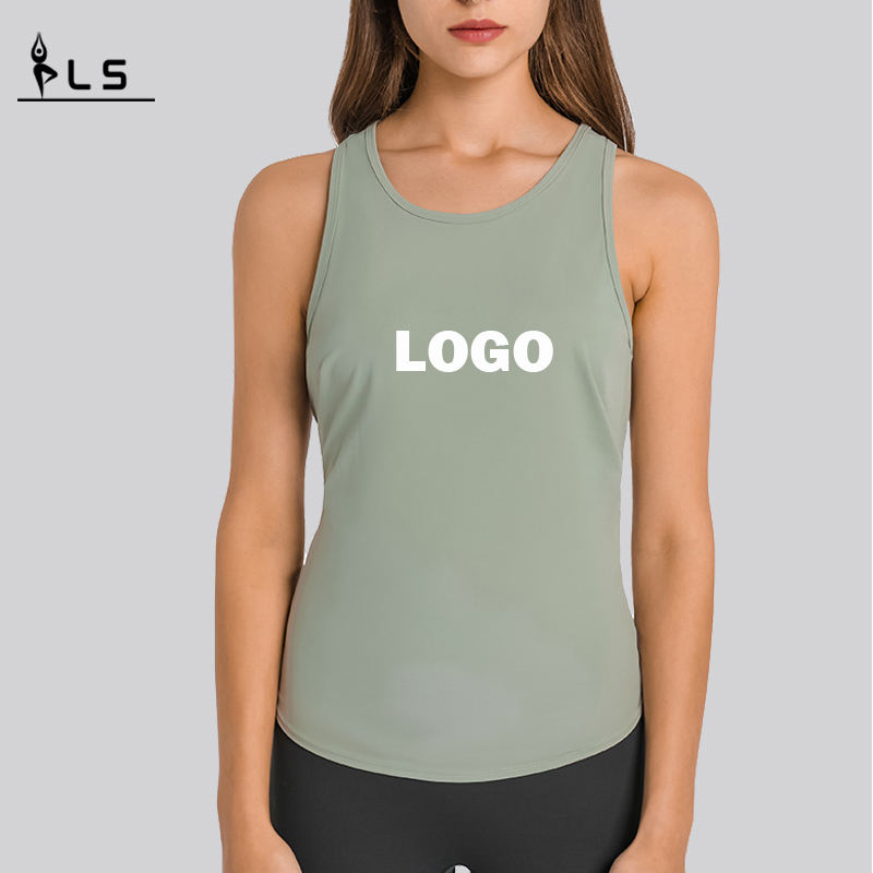 SC10253 Tops Rezervor rapid uscat Sport Sport Yoga Femei Yoga Tank Top Open Back Back
