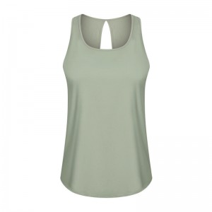 SC10253 Tops Rezervor rapid uscat Sport Sport Yoga Femei Yoga Tank Top Open Back Back