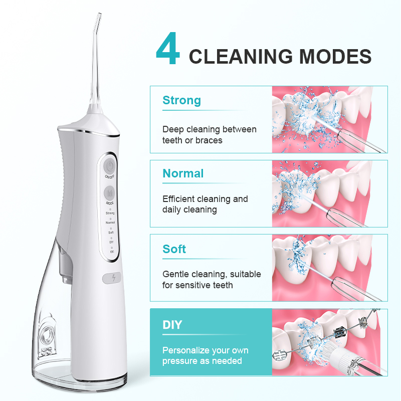 Vânzare la cald Irigator Curățător de dinți apă Flosser Waterflosser Family Dhens Cleaner Portabil
